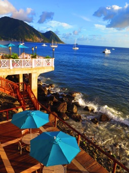 Looking down to Scott's Head